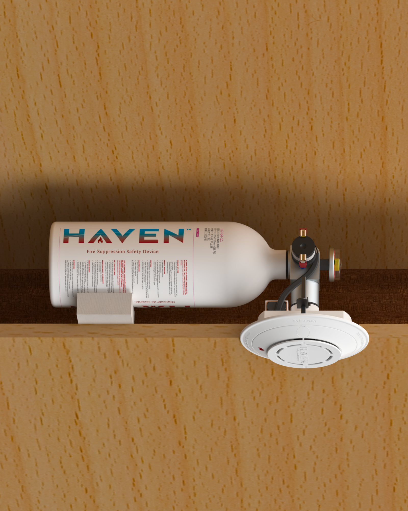 HAVEN 5lb Automatic Fire Suppression Safety Device 135F (57C) Rated