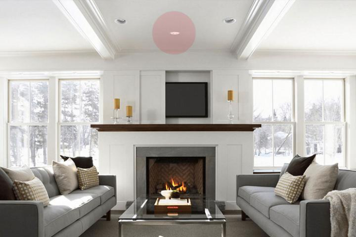 Living room & fireplace